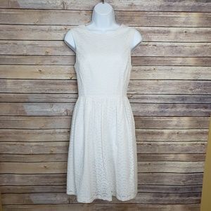 Ivy+Blu White Eyelit Lace Dress EUC